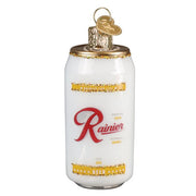 Old World Christmas Rainier Beer Can Ornament
