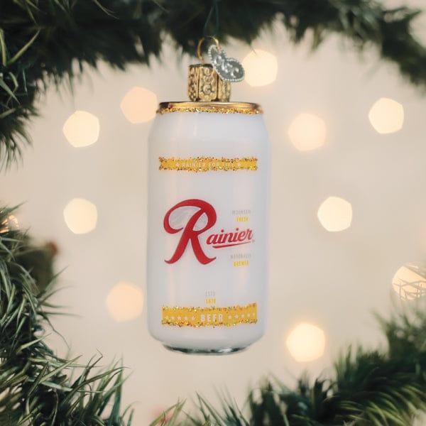Old World Christmas Rainier Beer Can Ornament