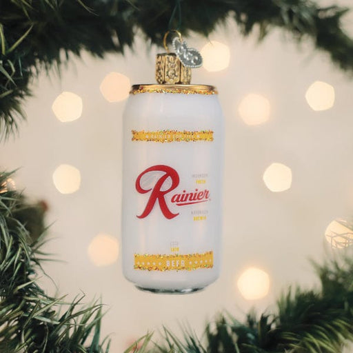 Old World Christmas Rainier Beer Can Ornament