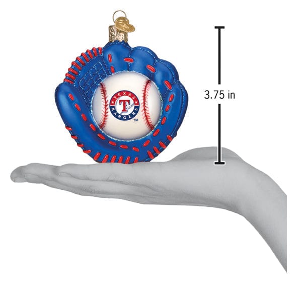 Old World Christmas Rangers Baseball Mitt Ornament