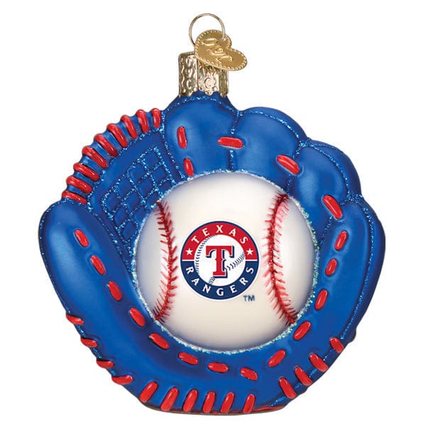 Old World Christmas Rangers Baseball Mitt Ornament