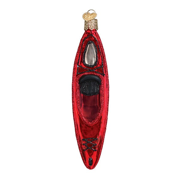 Old World Christmas Red Kayak Ornament