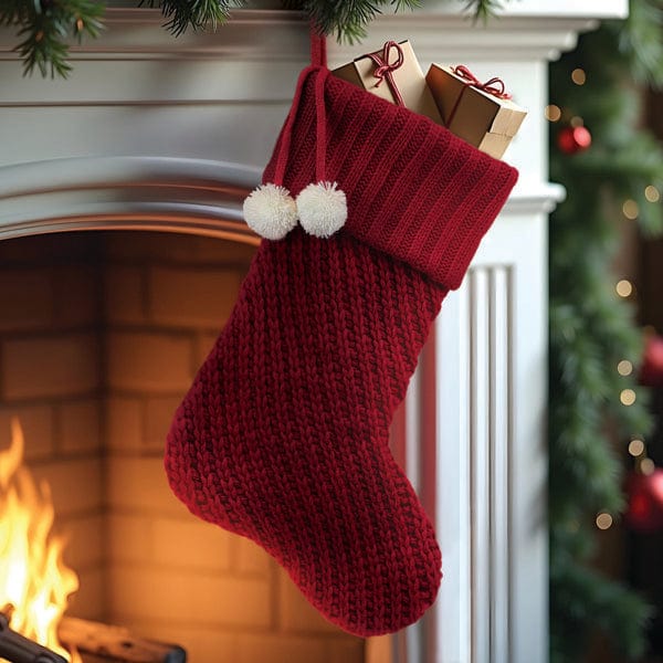 Old World Christmas Red Knit Stocking
