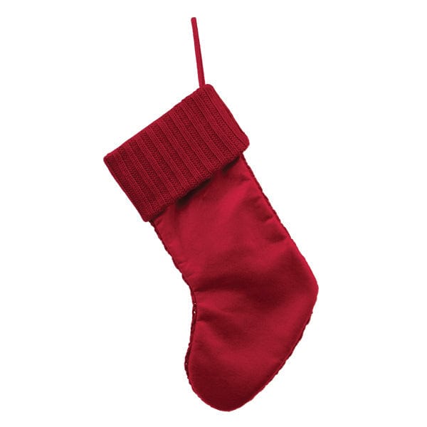 Old World Christmas Red Knit Stocking