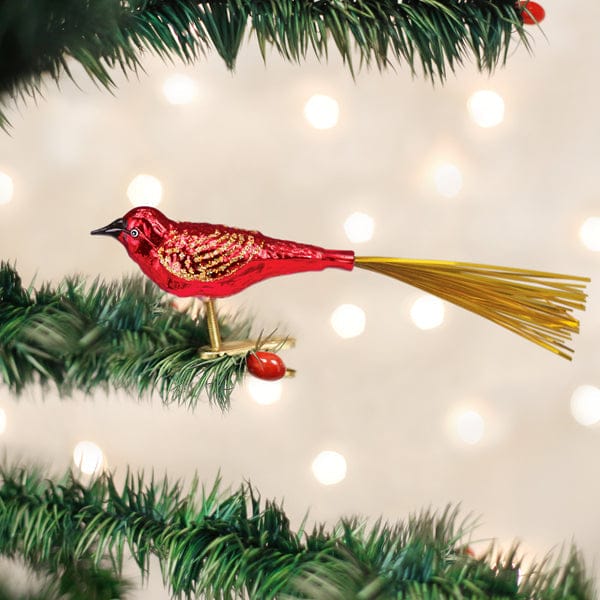 Old World Christmas Red Lovebird Ornament