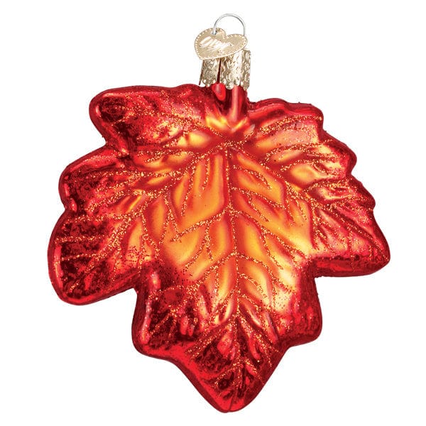 Old World Christmas Red Maple Leaf Ornament