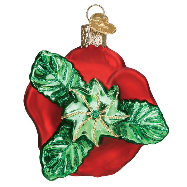 Old World Christmas Red Rose Ornament