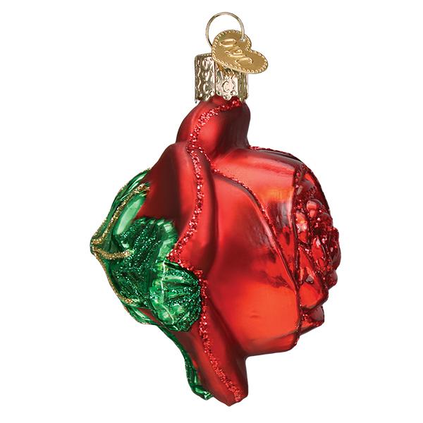 Old World Christmas Red Rose Ornament