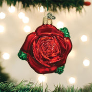 Old World Christmas Red Rose Ornament