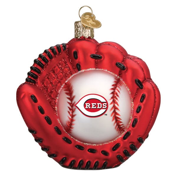 Old World Christmas Reds Baseball Mitt Ornament