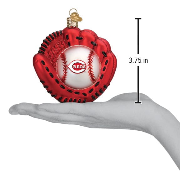 Old World Christmas Reds Baseball Mitt Ornament