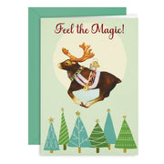 Old World Christmas Reindeer Christmas Card