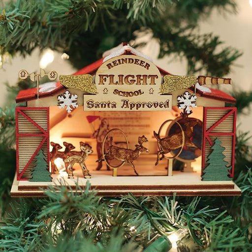 Old World Christmas Reindeer Flight School Ornament