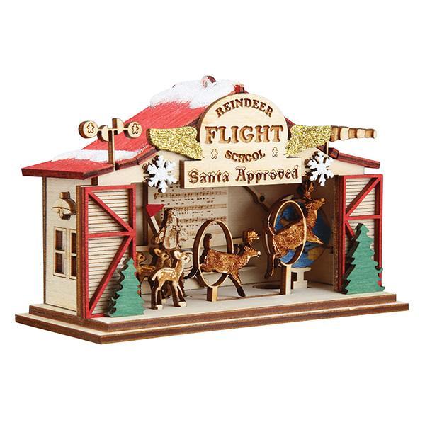 Old World Christmas Reindeer Flight School Ornament