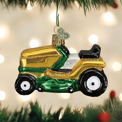 Old World Christmas Riding Lawn Mower