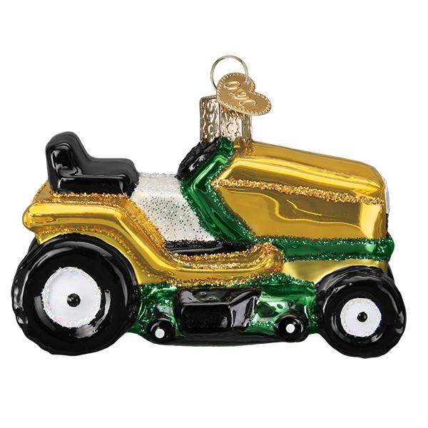 Old World Christmas Riding Lawn Mower