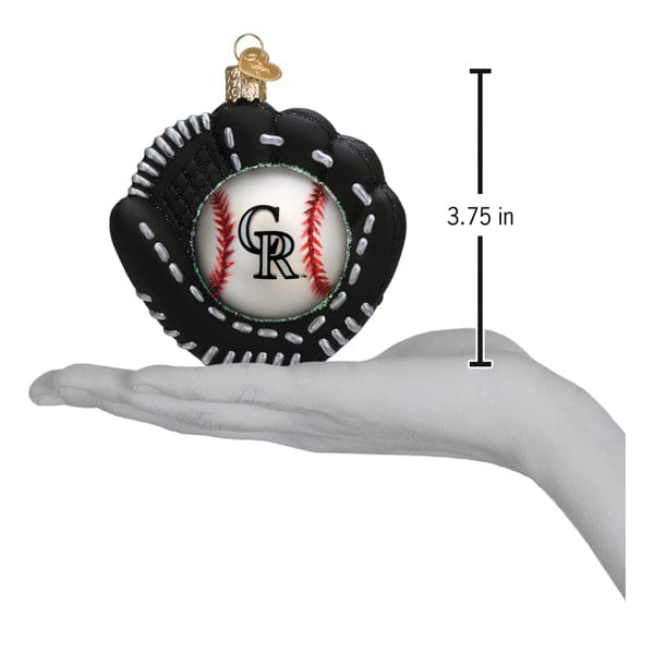 Old World Christmas Rockies Baseball Mitt Ornament
