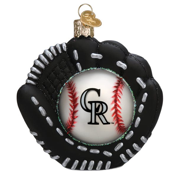 Old World Christmas Rockies Baseball Mitt Ornament