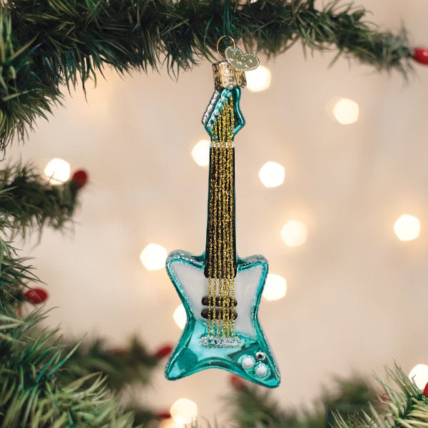 Old World Christmas Rockin' Electric Guitar Ornament