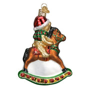 Old World Christmas Rocking Horse Teddy