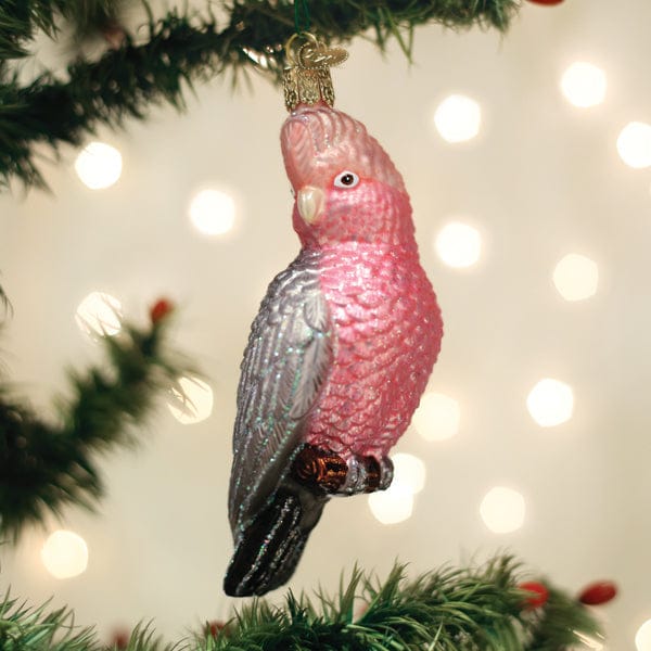 Old World Christmas Rose-breasted Cockatoo Ornament