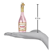 Old World Christmas Rose Wine Ornament