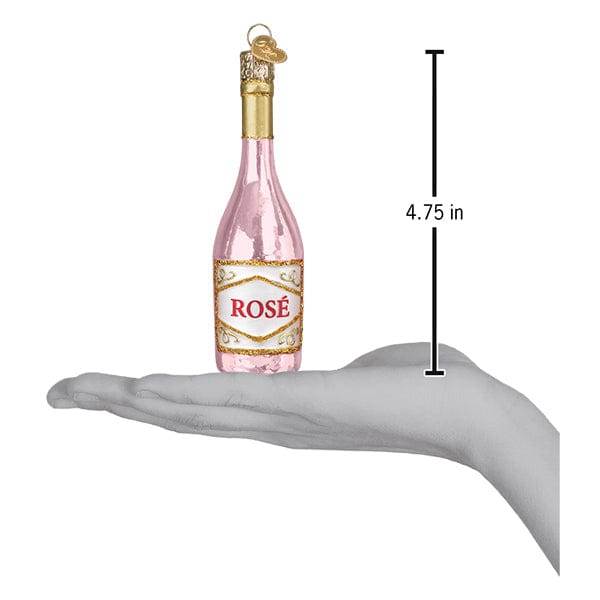 Old World Christmas Rose Wine Ornament