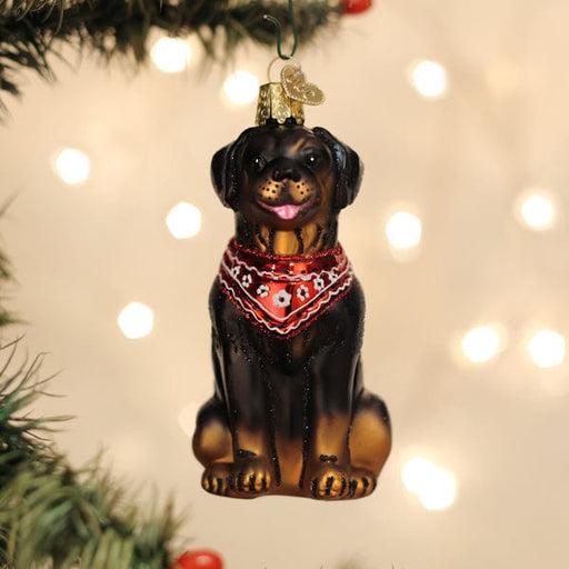 Old World Christmas Rottweiler Ornament