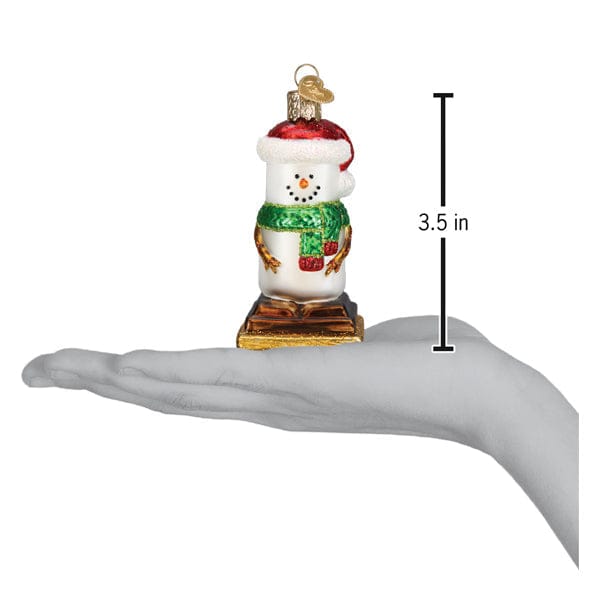 Old World Christmas S'mores Snowman Ornament