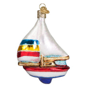 Old World Christmas Sailboat Ornament