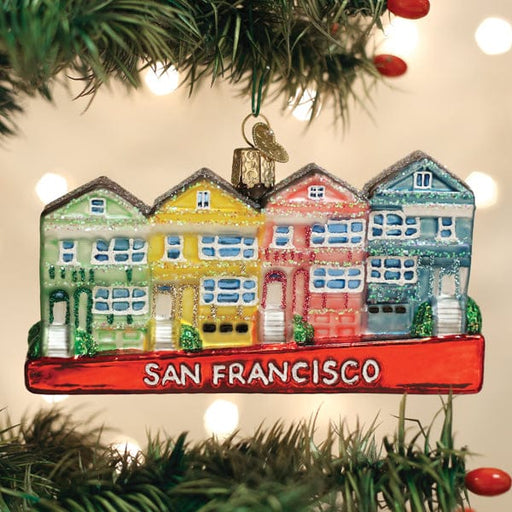 Old World Christmas San Francisco Painted Ladies Ornament