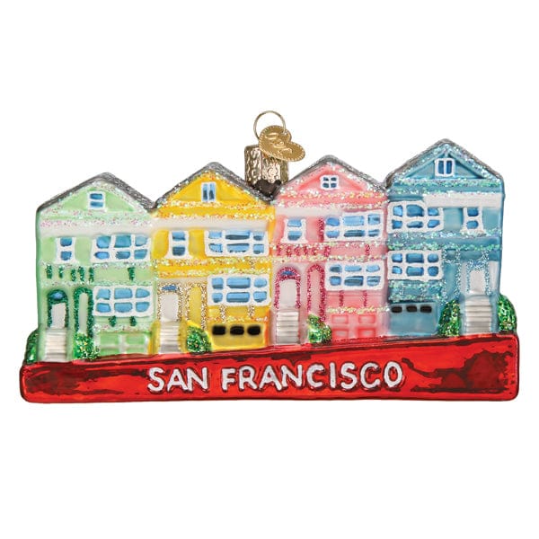 Old World Christmas San Francisco Painted Ladies Ornament