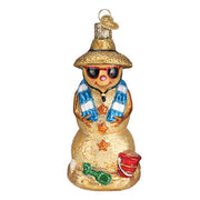 Old World Christmas Sand Snowman Ornament