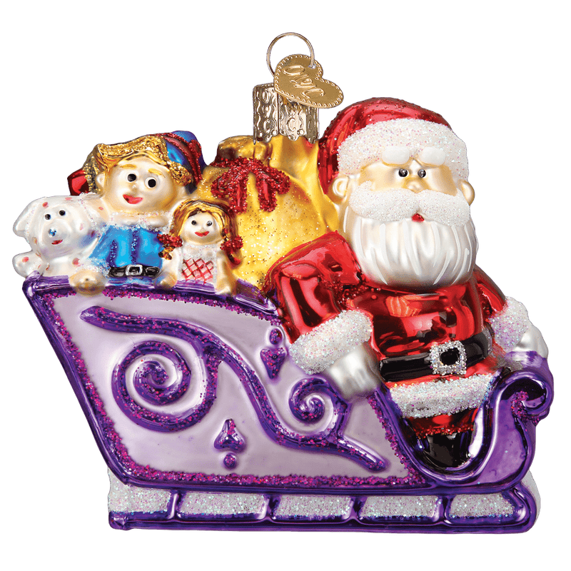 Old World Christmas Santa And Friends Ornament