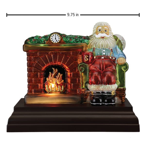Old World Christmas Santa At Hearth Light