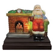 Old World Christmas Santa At Hearth Light
