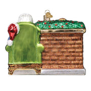 Old World Christmas Santa At Hearth Ornament
