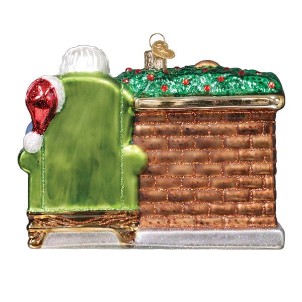 Old World Christmas Santa At Hearth Ornament