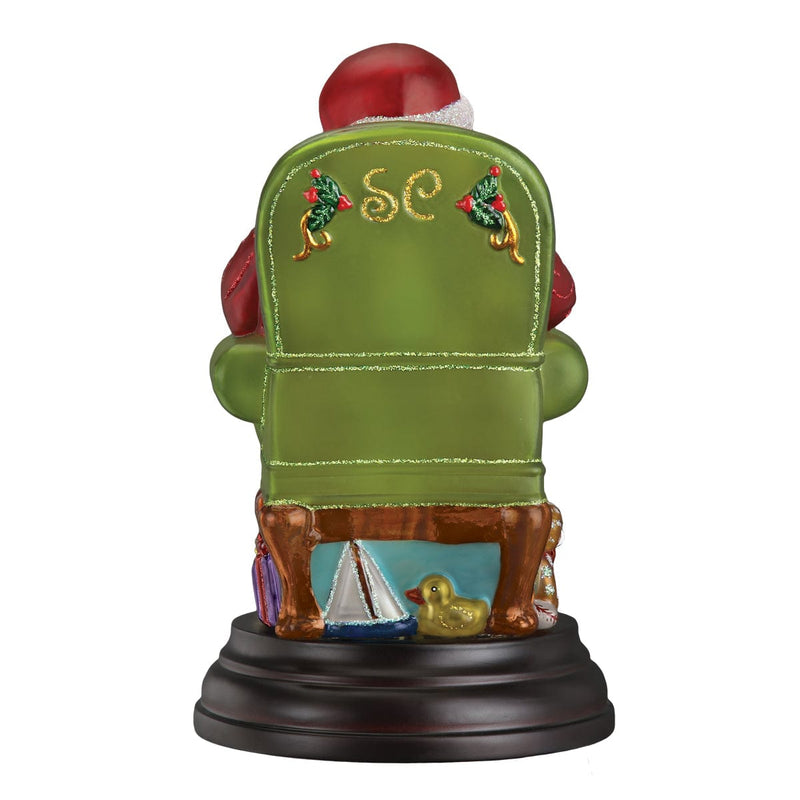 Old World Christmas Santa Checking His List Light