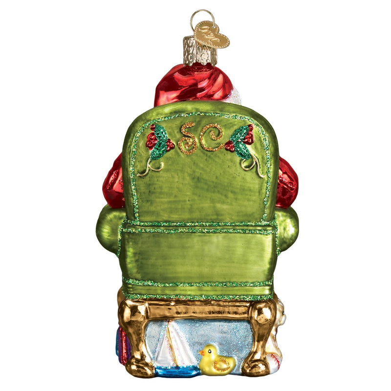 Old World Christmas Santa Checking His List Ornament