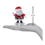 Old World Christmas Santa Claus Crystal Figurine
