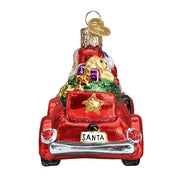 Old World Christmas Santa In Antique Car Ornament