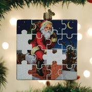 Old World Christmas Santa Jigsaw Puzzle Ornament
