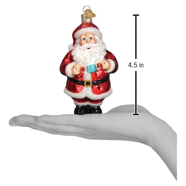Old World Christmas Santa Revealed Ornament
