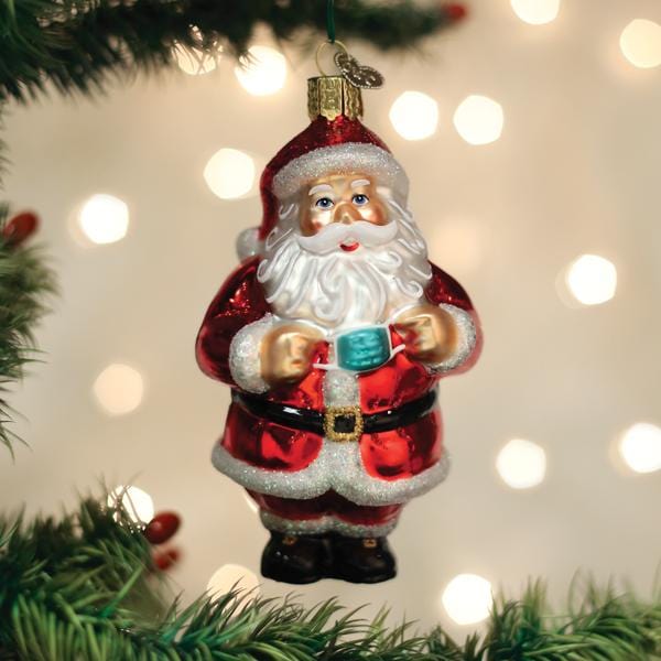 Old World Christmas Santa Revealed Ornament