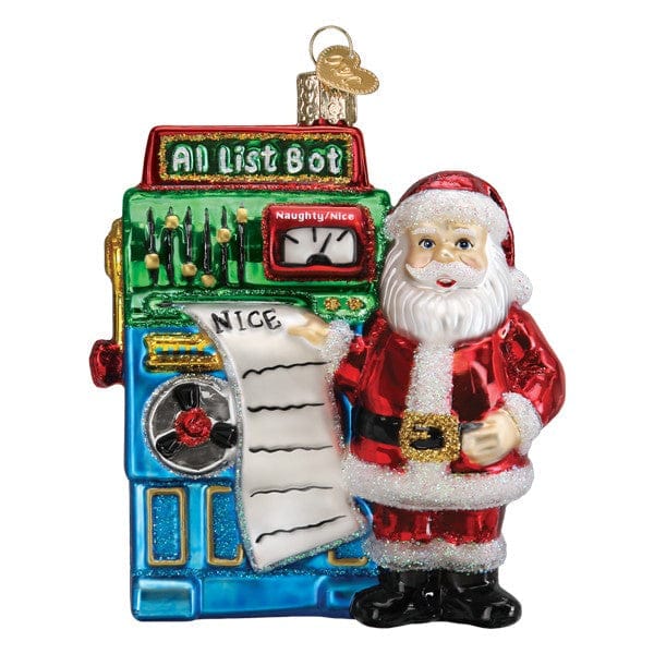 Old World Christmas Santa's AI Bot Ornament