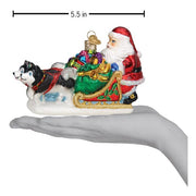 Old World Christmas Santa's Dog Sled Ornament