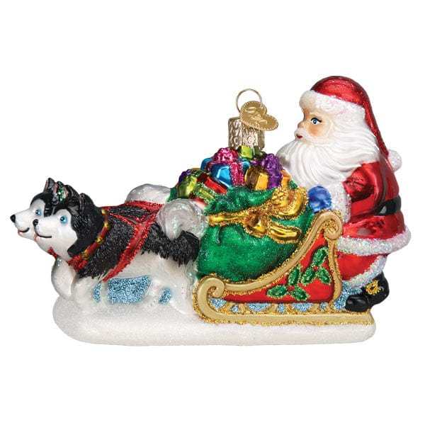 Old World Christmas Santa's Dog Sled Ornament