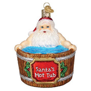 Old World Christmas Santa's Hot Tub Ornament
