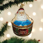 Old World Christmas Santa's Hot Tub Ornament